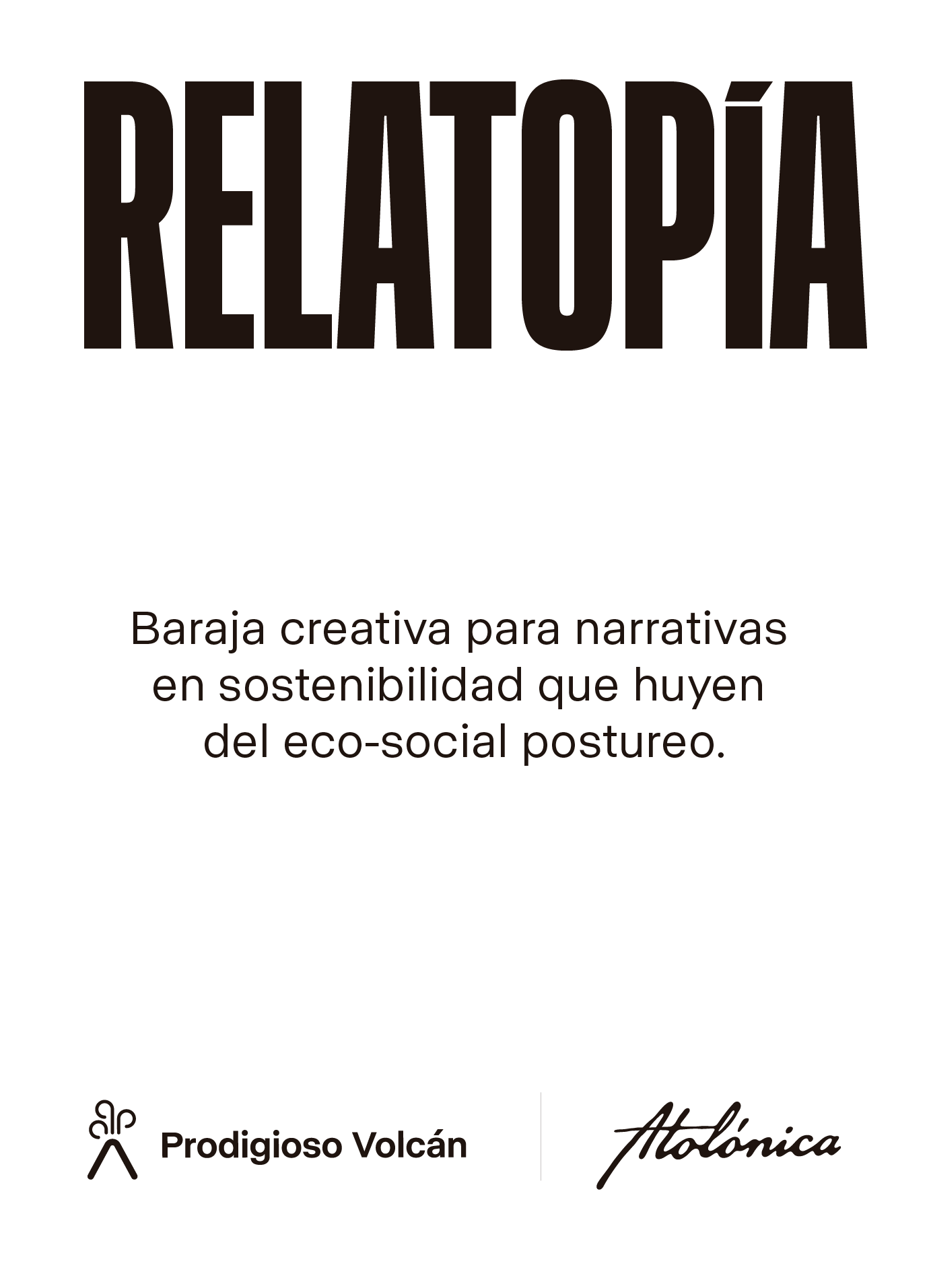 Baraja creativa Relatopía